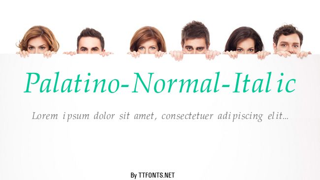 Palatino-Normal-Italic example